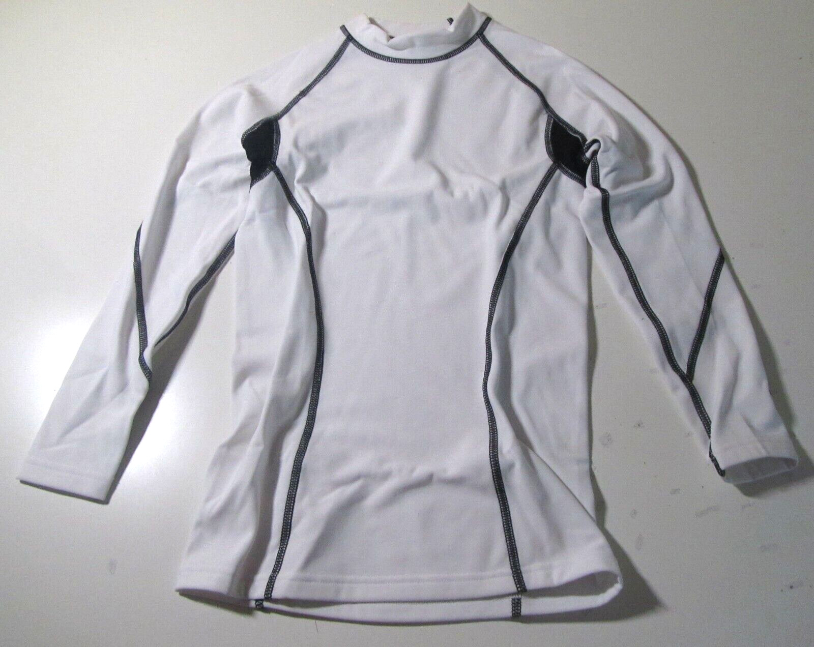 ZIMCO CYCLING WEAR KIDS LONG SLEEVE COMPRESSION TOP WHITE SMALL NEW W/ TAG!!!