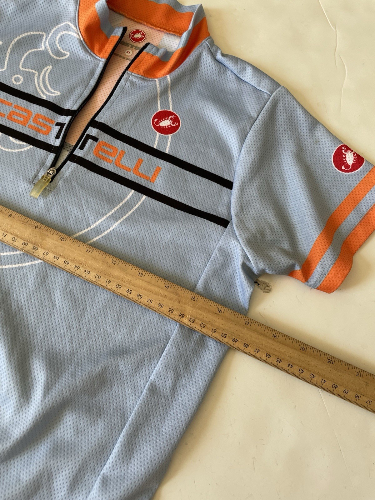 Castelli Segno Kid’s XL Cycling Jersey ‘Gulf Race’ print Short Sleeve Unisex
