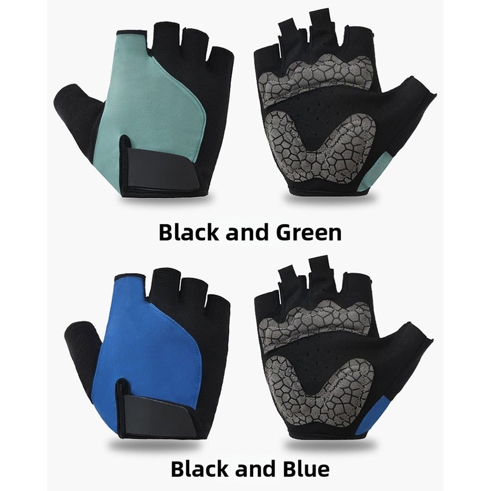 Half Finger Bike Gloves for Cycling Hiking Climbing with Textured Palm Grip