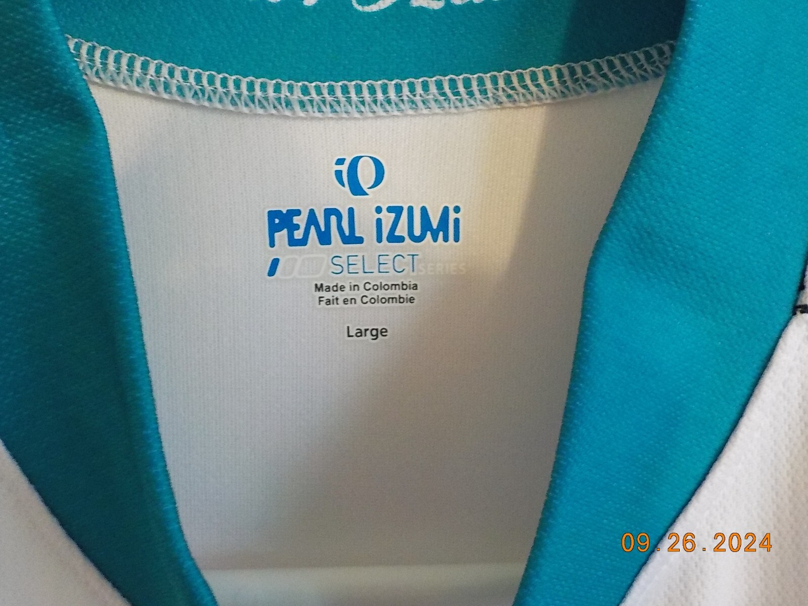 PEARL IZUMI MULTI COLOR AQUA/WHITE/BLACK CYCLING SHIRT STYLE 0790 2011/12