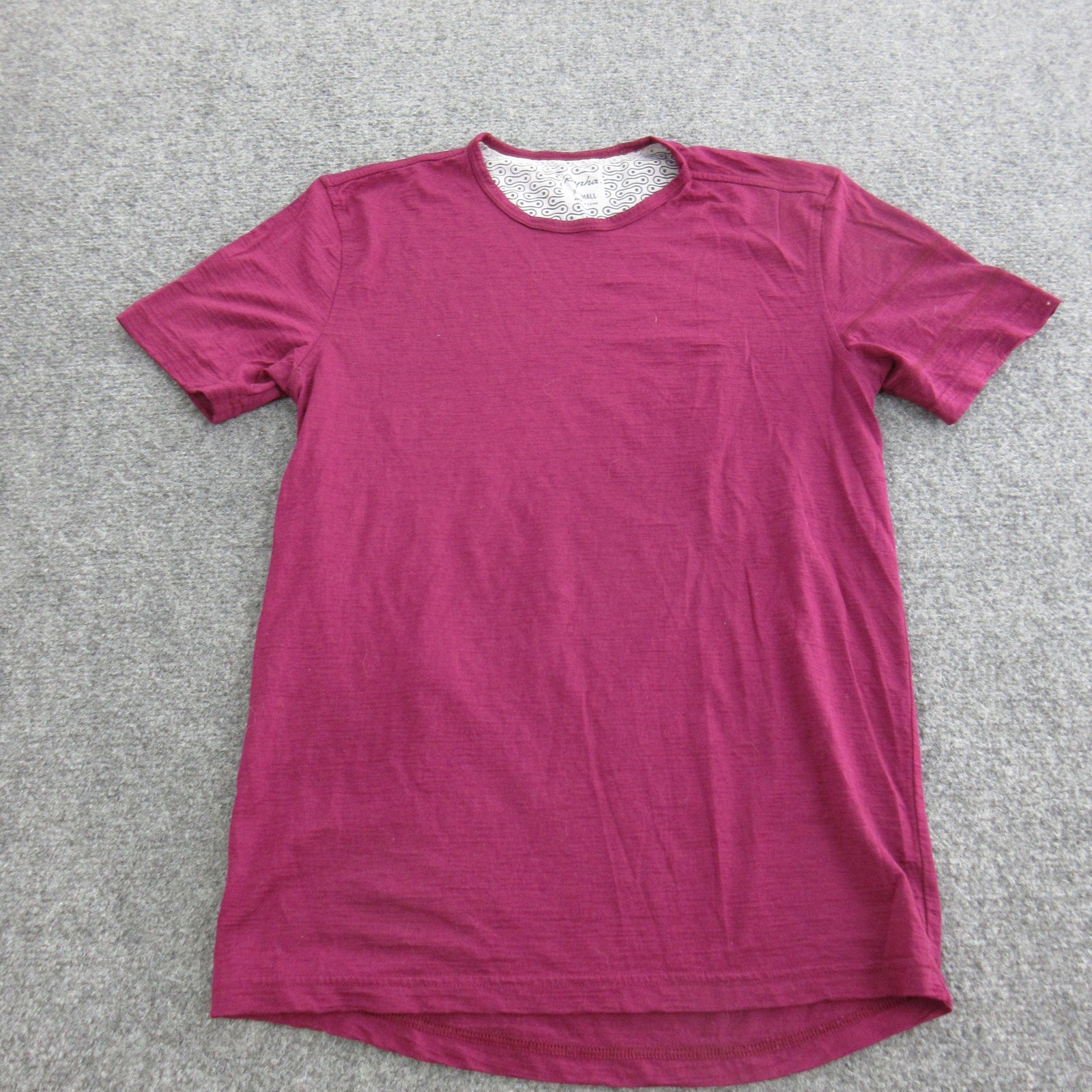 Rapha Shirt Mens XS Pink Merino Wool Short Sleeve Pocket Cycling Tee Casual