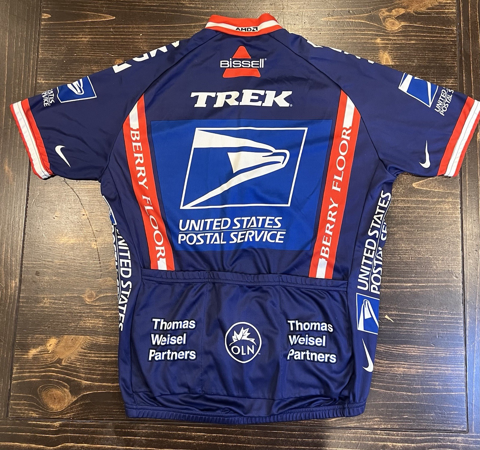 Nike x United States Postal Service USPS Trek Cycling Biking Jersey Vest Large
