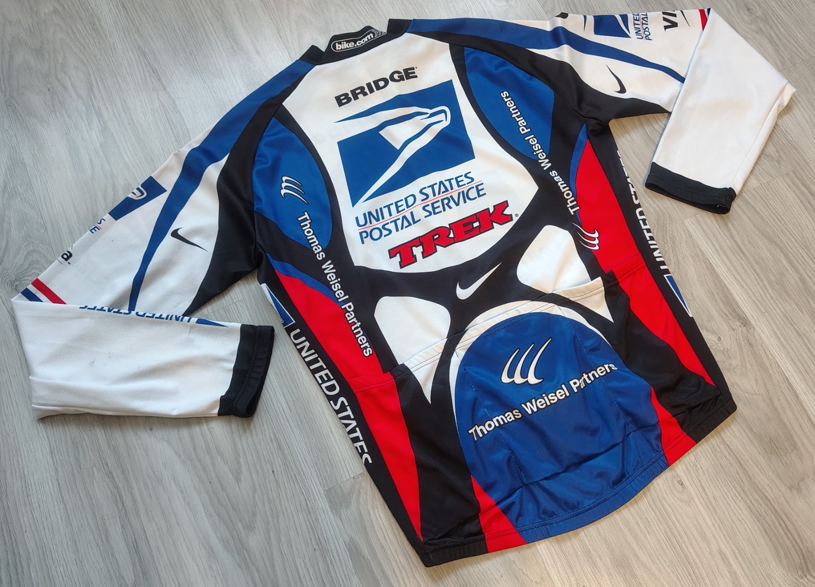 Nike US Postal Lightweight Long-Sleeve Cycling Jersey USPS 2000 Armstrong
