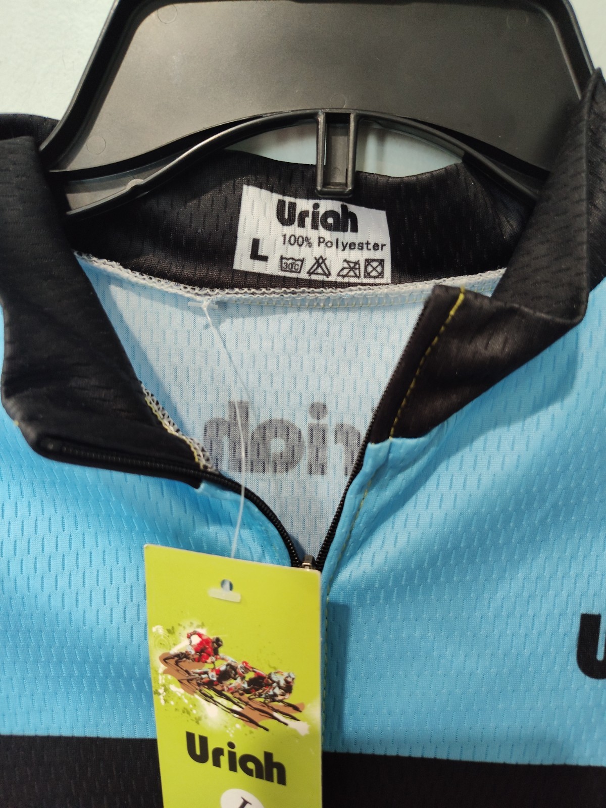 Uriah Cycling Jersey Vest Men’s Large NWT Full Zip Sleeveless Bike Neon Pockets