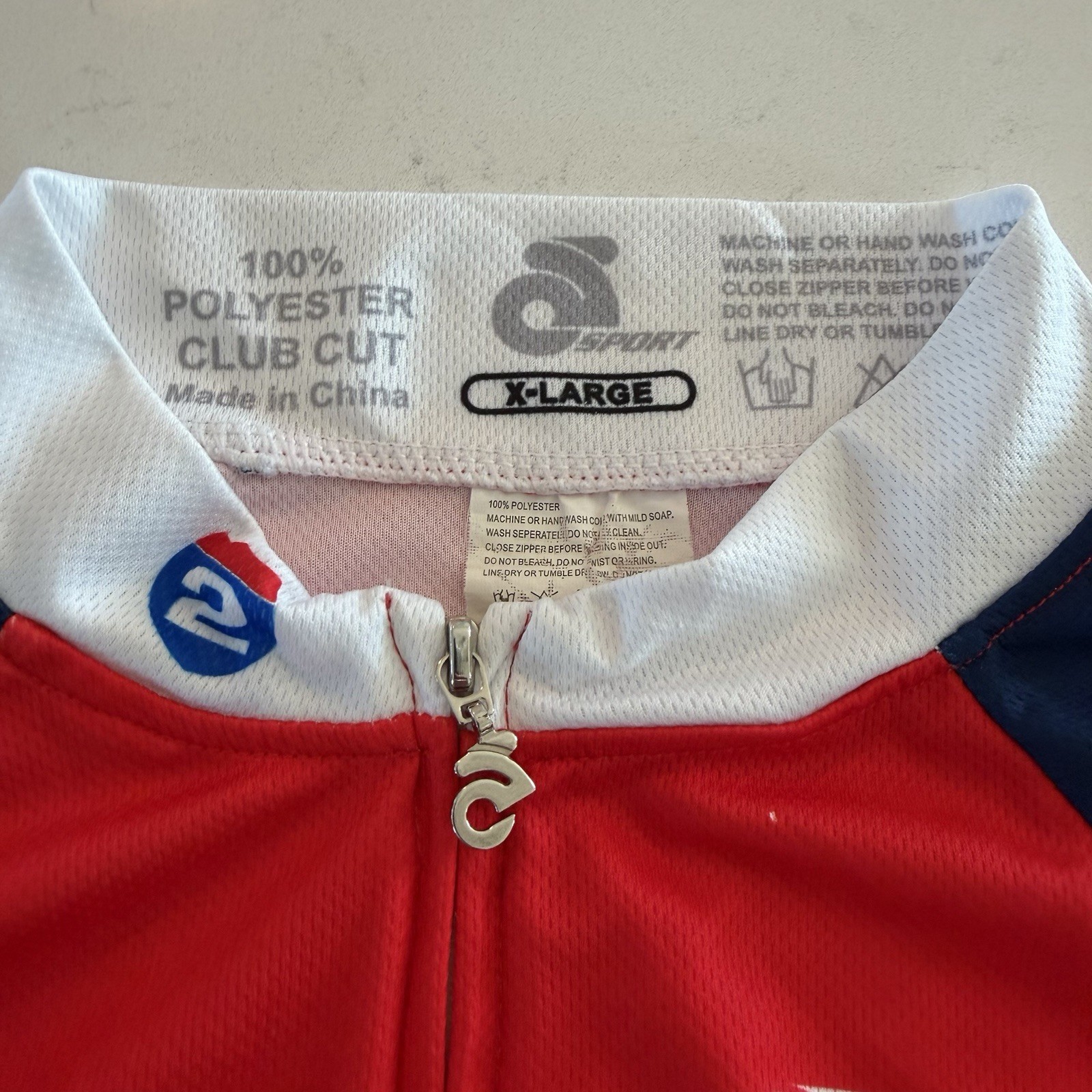 Champion System Ride 2 Recovery Cycling Jersey Mens XL Red Blue Bike Shirt