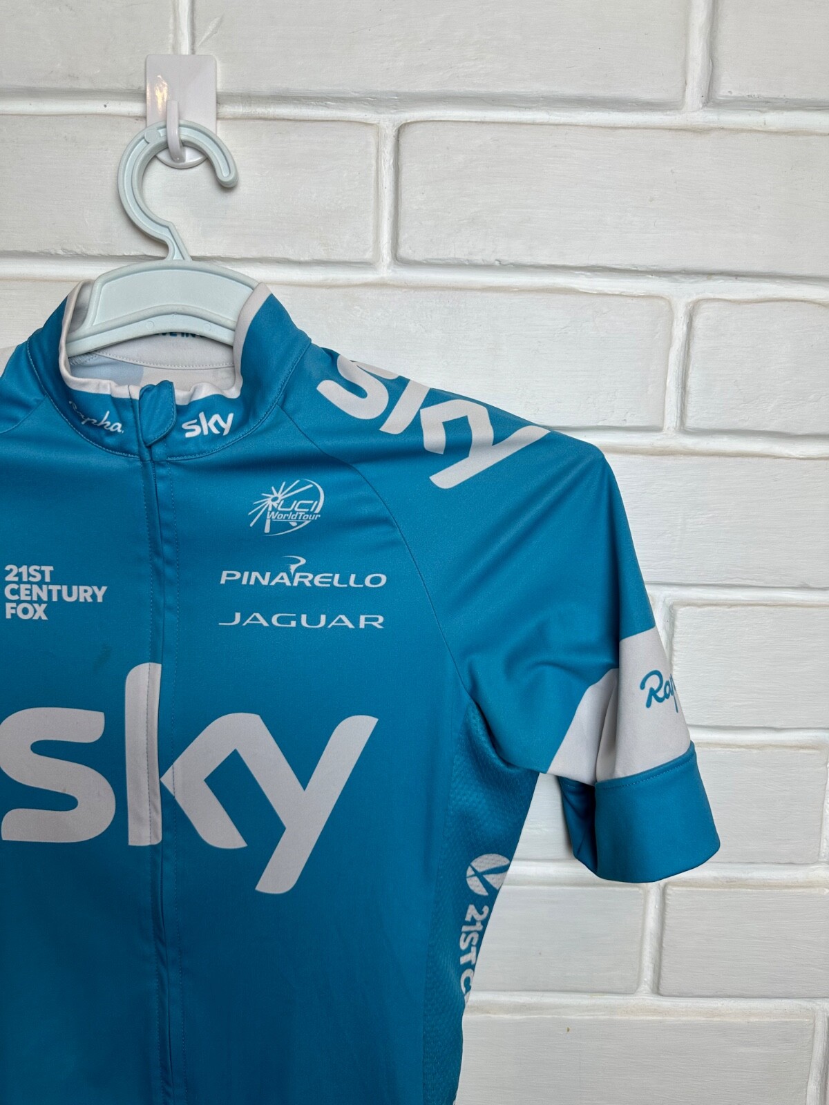 Rapha Team Sky Cycling Jersey Size Xs Blue Very Rare Made In China