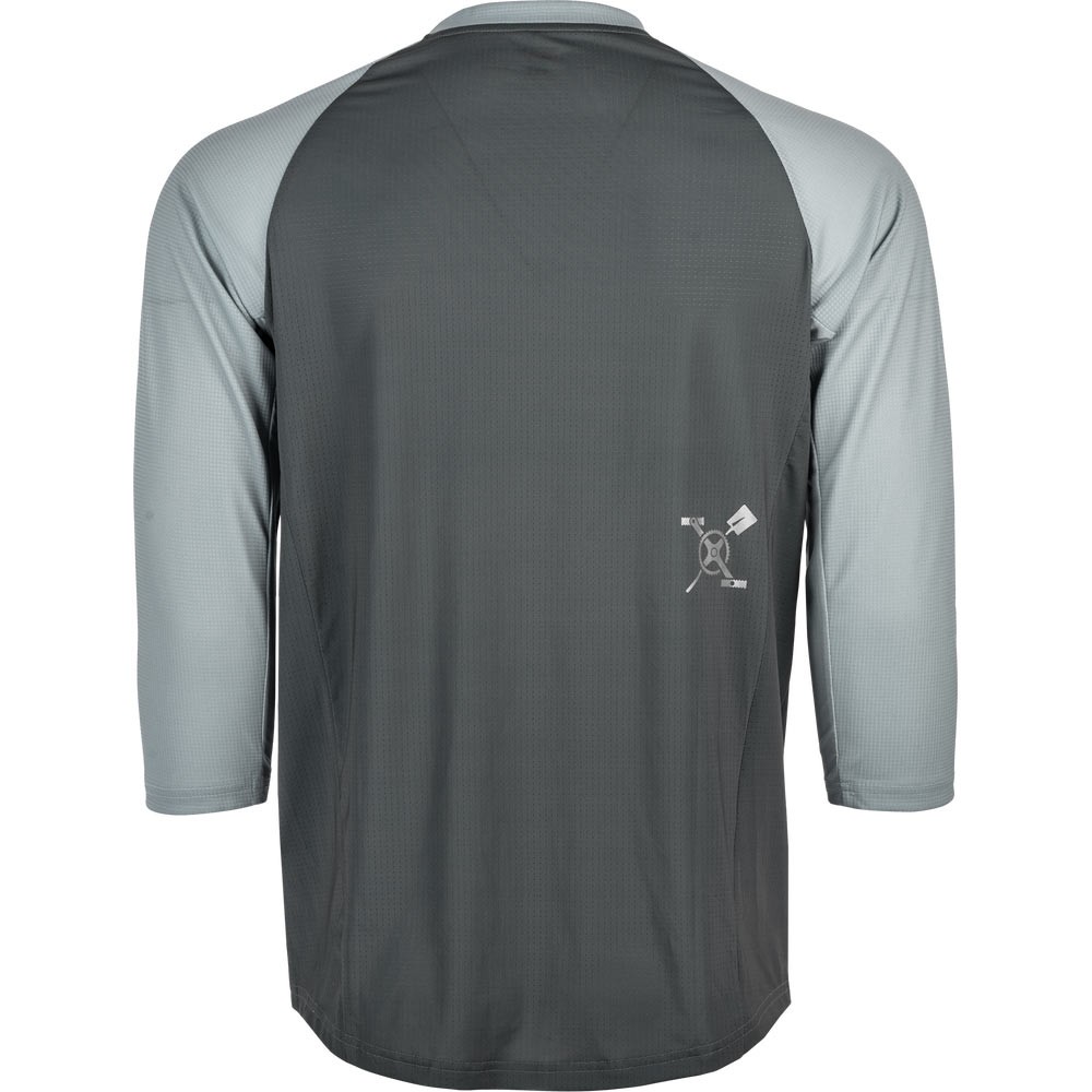 Fly Racing Ripa 3/4 Sleeve Jersey Small Gray / Light Gray
