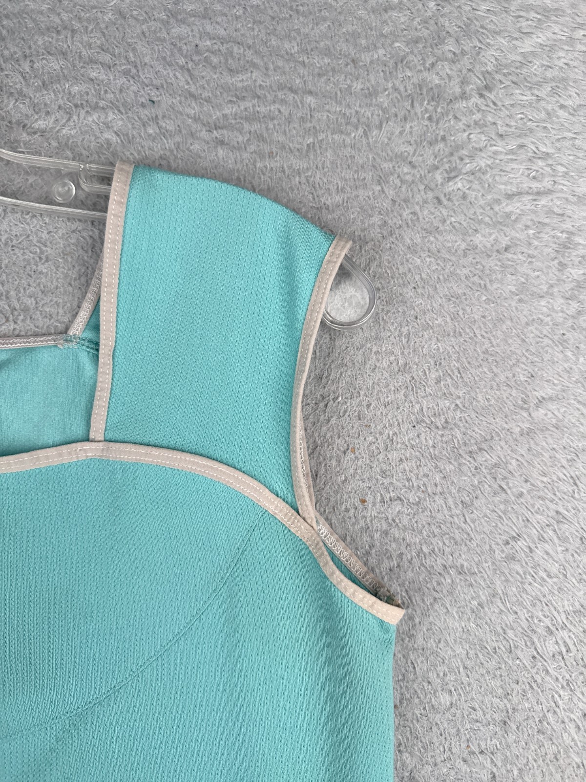 Oakley Cycling Jersey Women Small Teal White Tank Sleeveless Rear Pockets Poly