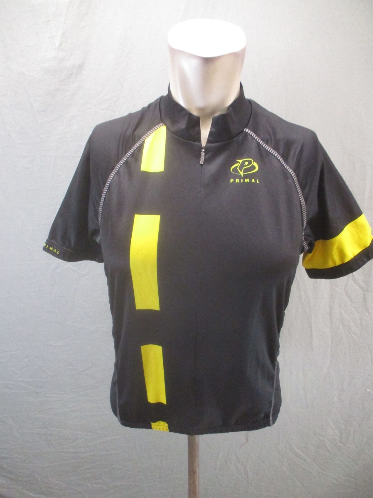 PRIMAL Size S Men Pocket Elastic Waist High Neck Short Sleeve Cycling Jersey 617