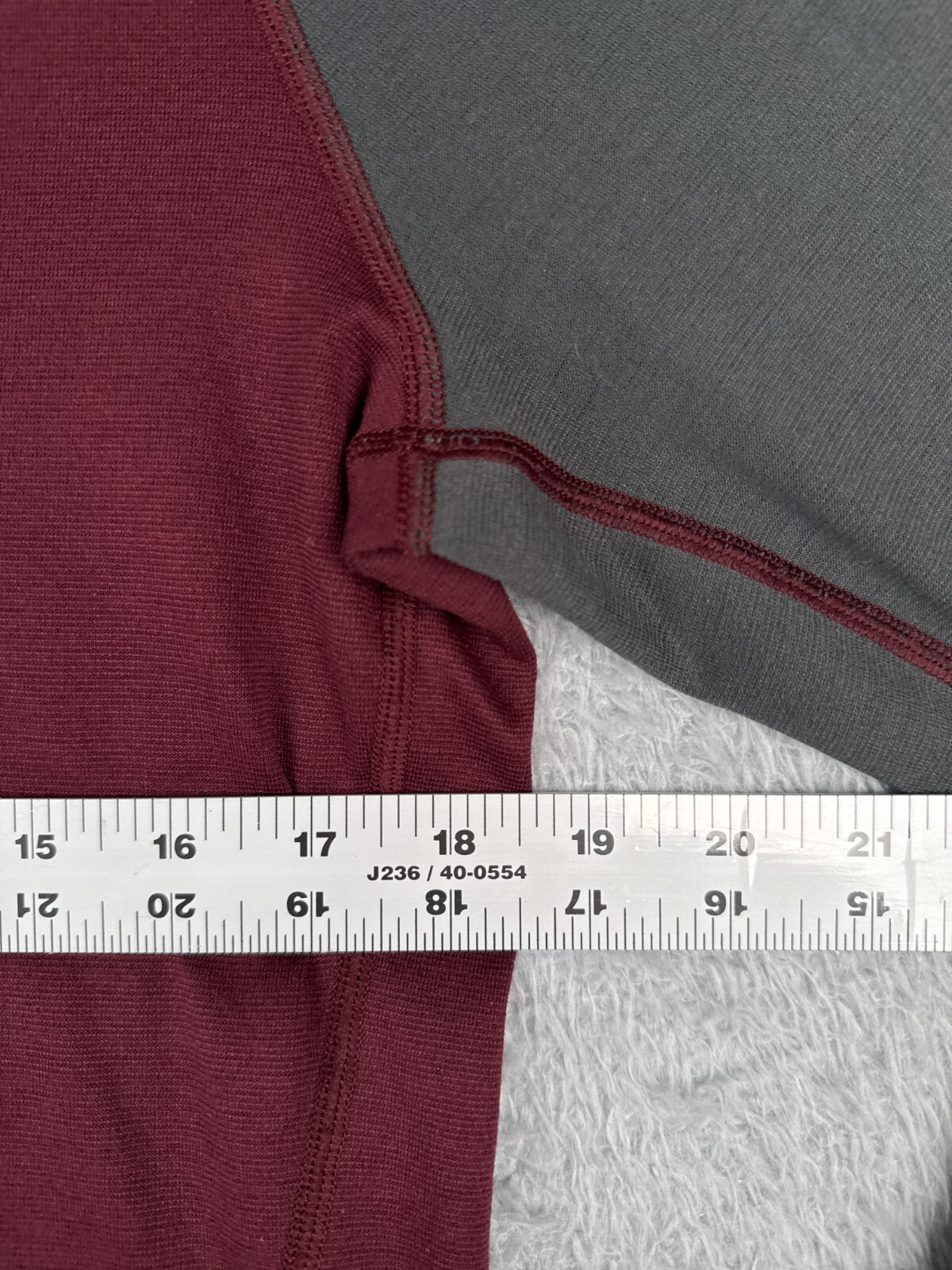 Patagonia Cycling Jersey Men Medium Red Gray Capiline 3 Polartec 1/4 Zip Poly