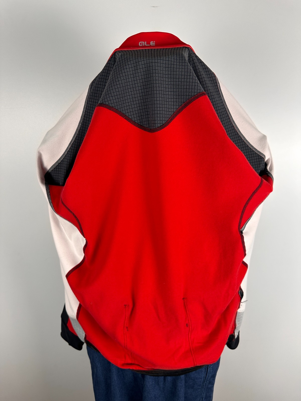 Ale PRR Cycling Long Sleeve Jesey Solid Mens Black Red Size L