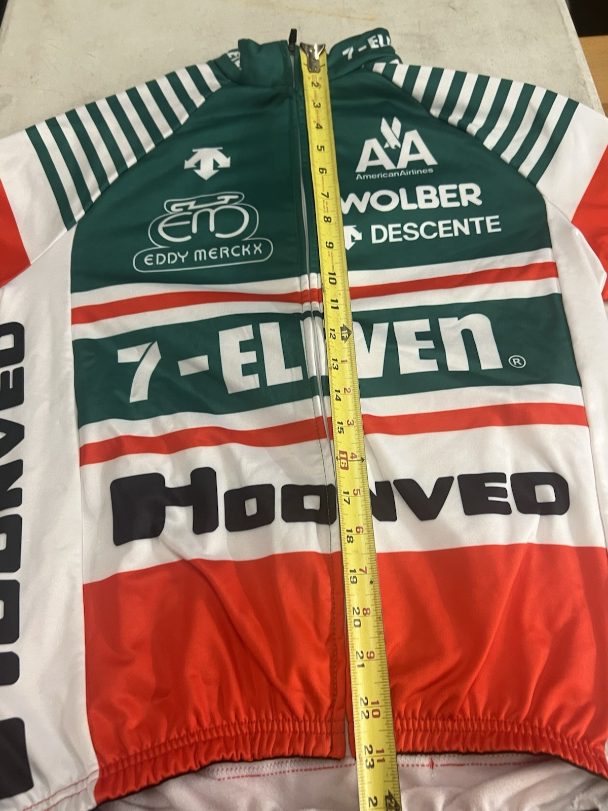 vintage look 7-11 Eddy Merckx Team Long Sleeve Jersey Jacket LARGE Hoonved