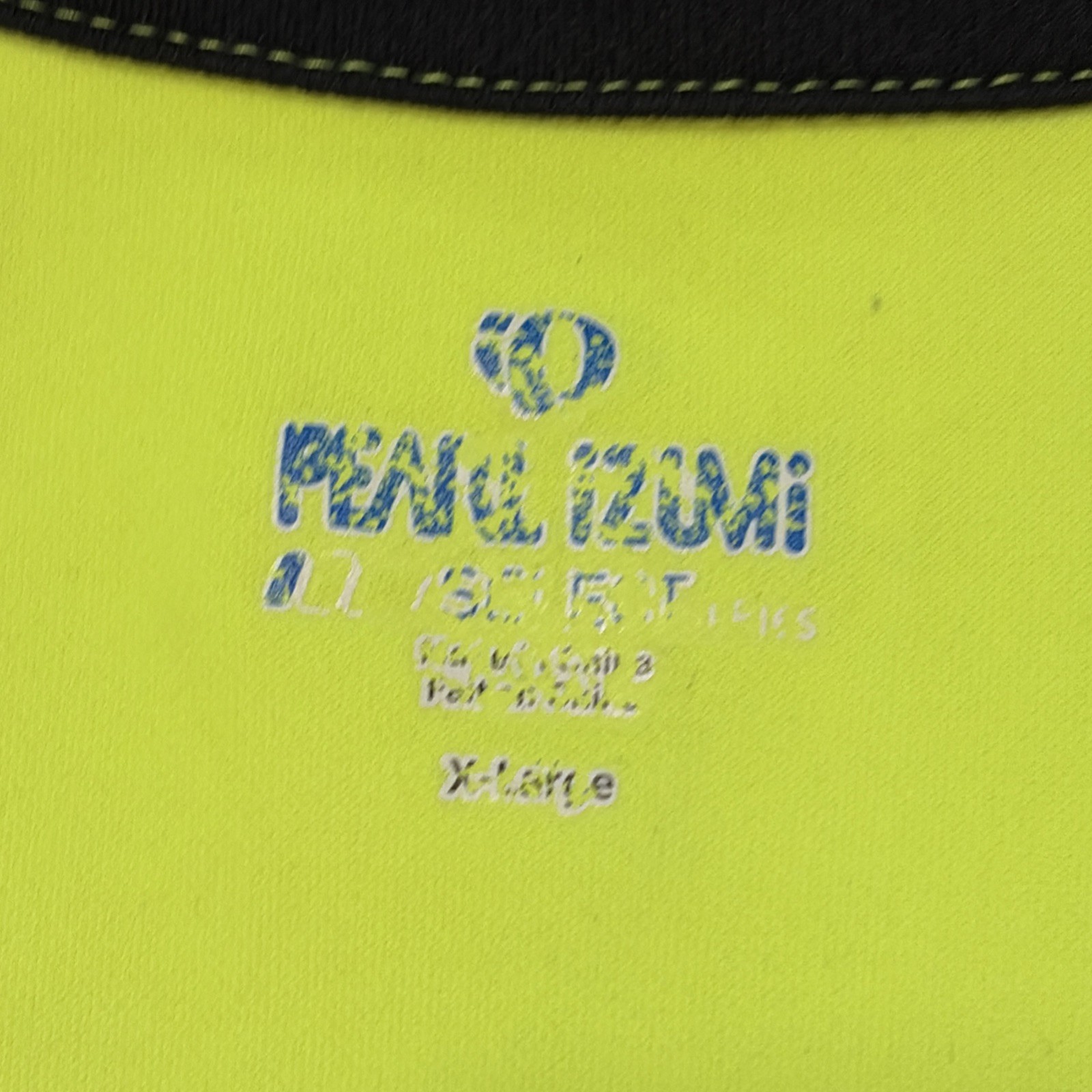 Pearl Izumi Mens Short Sleeve Cycling Jersey T Shirt XL Yellow Racing Bike Tee