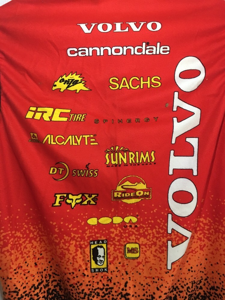 Libor Karas Used Vintage Volvo Cannondale Cycling Vest 1996 S M L Fleece Dacron