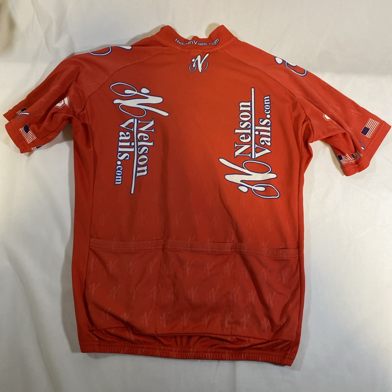 Squadra Mens Premier Cycling Jersey XL Red Full Zip Go Ride With Nelly 1245