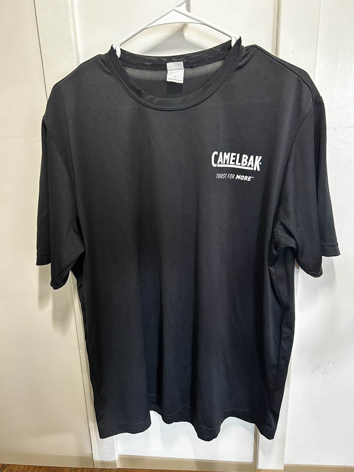 Camelbak Men’s Cycling T Shirt Black With Logo Lightweight Size Large