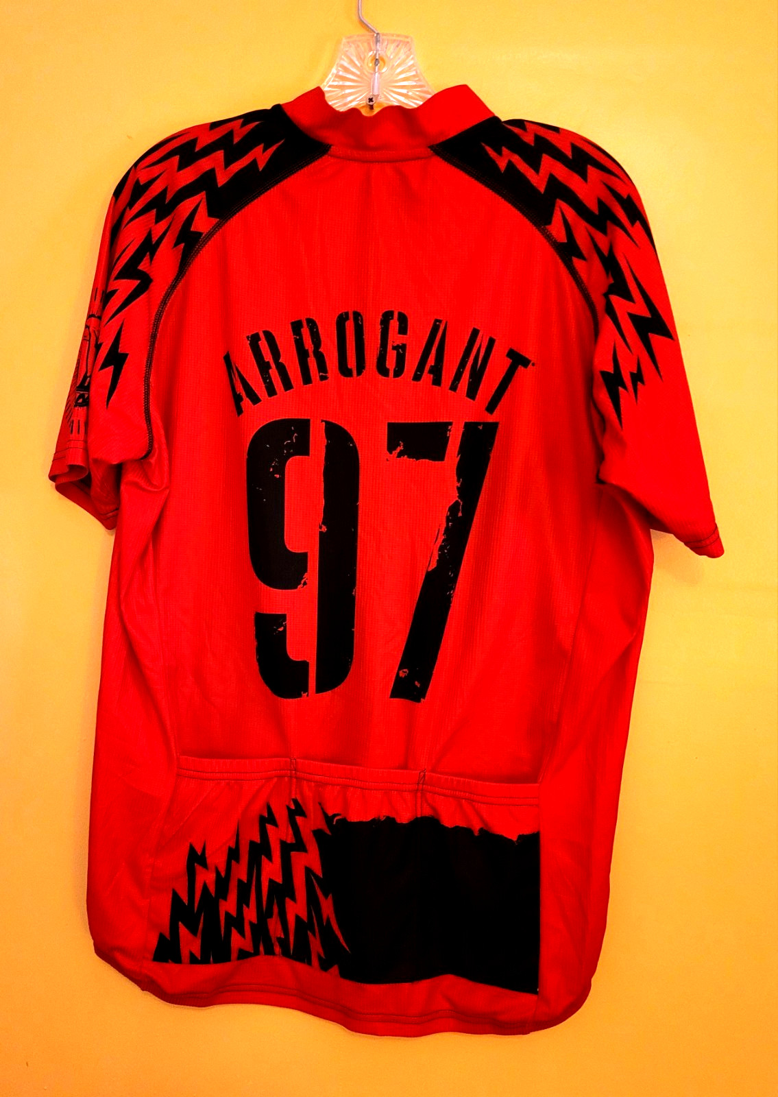 Arrogant Bastard Ale Cycling Jersey Large Full Zip Rear Pockets Free Shipping