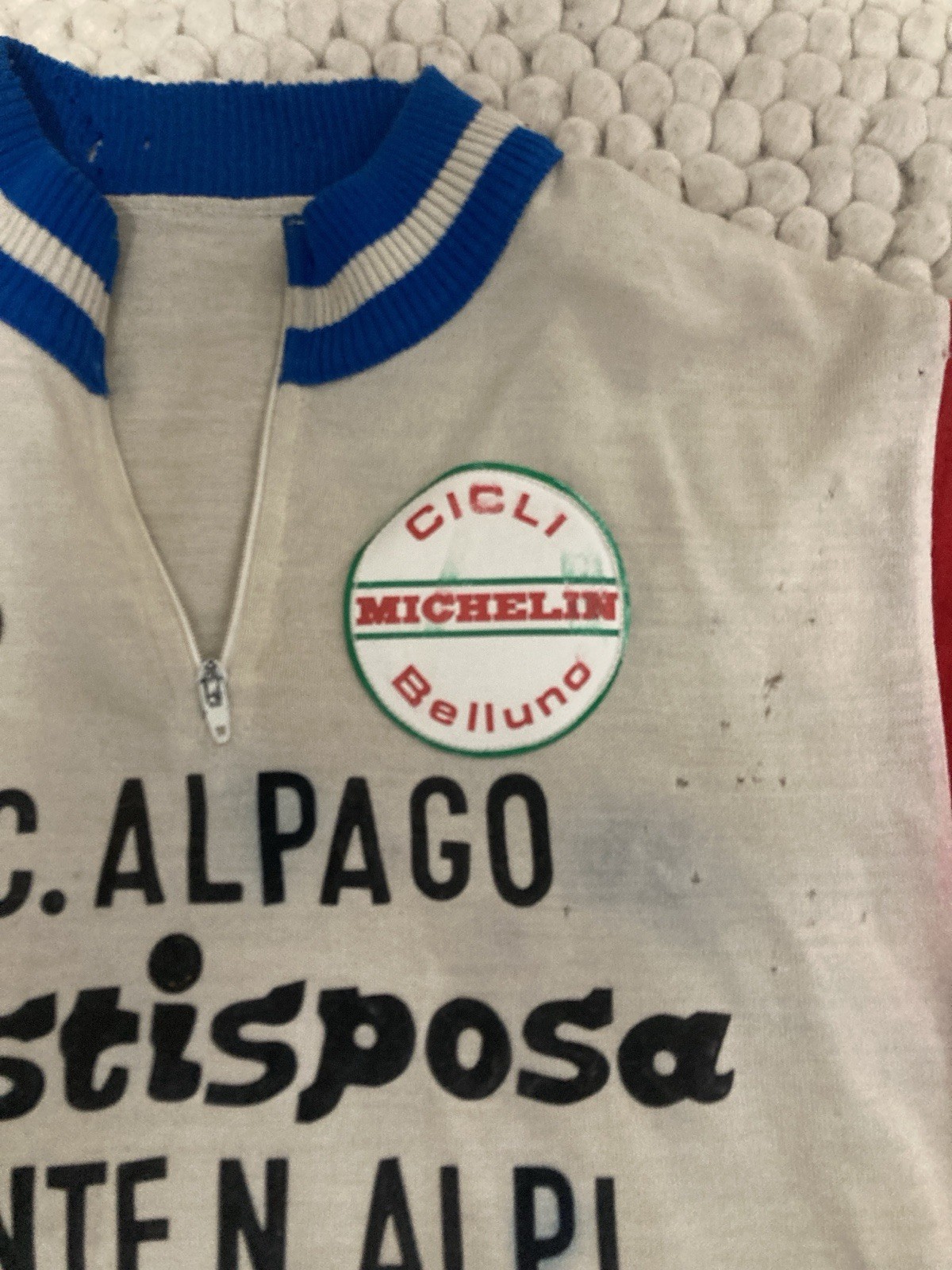 Vintage De Marchi Cycling Jersey-Italian-Men’s Small-Cicli Belluno-Michelin