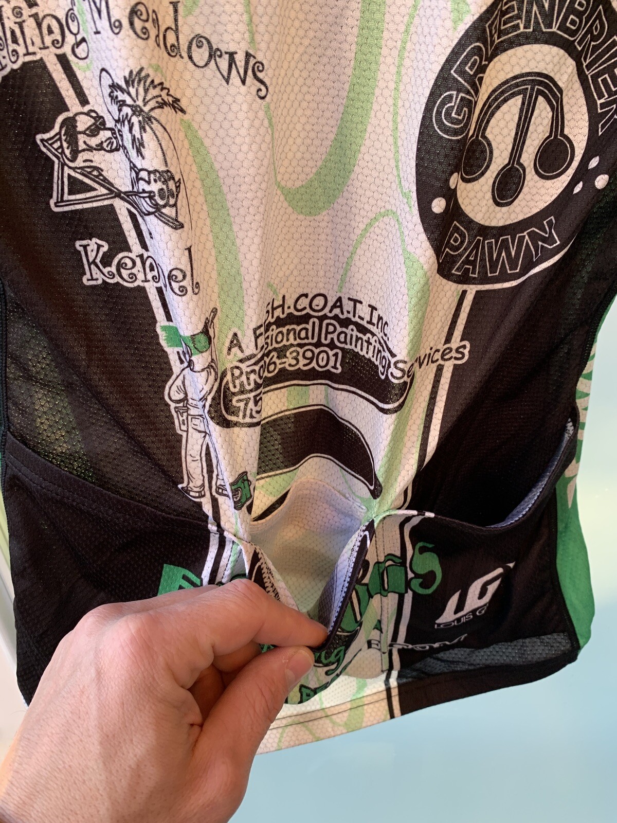 Louis Garneau Cycling Jersey Mens Size 4 Fat Frogs Racing