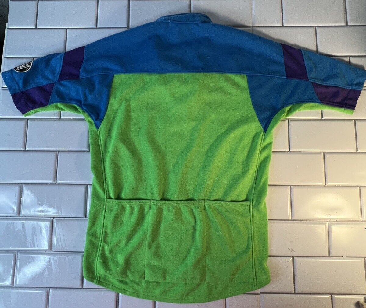 Vintage 90s Nike Echelon Cyclist Shirt Small Multi Color VTG Cycling