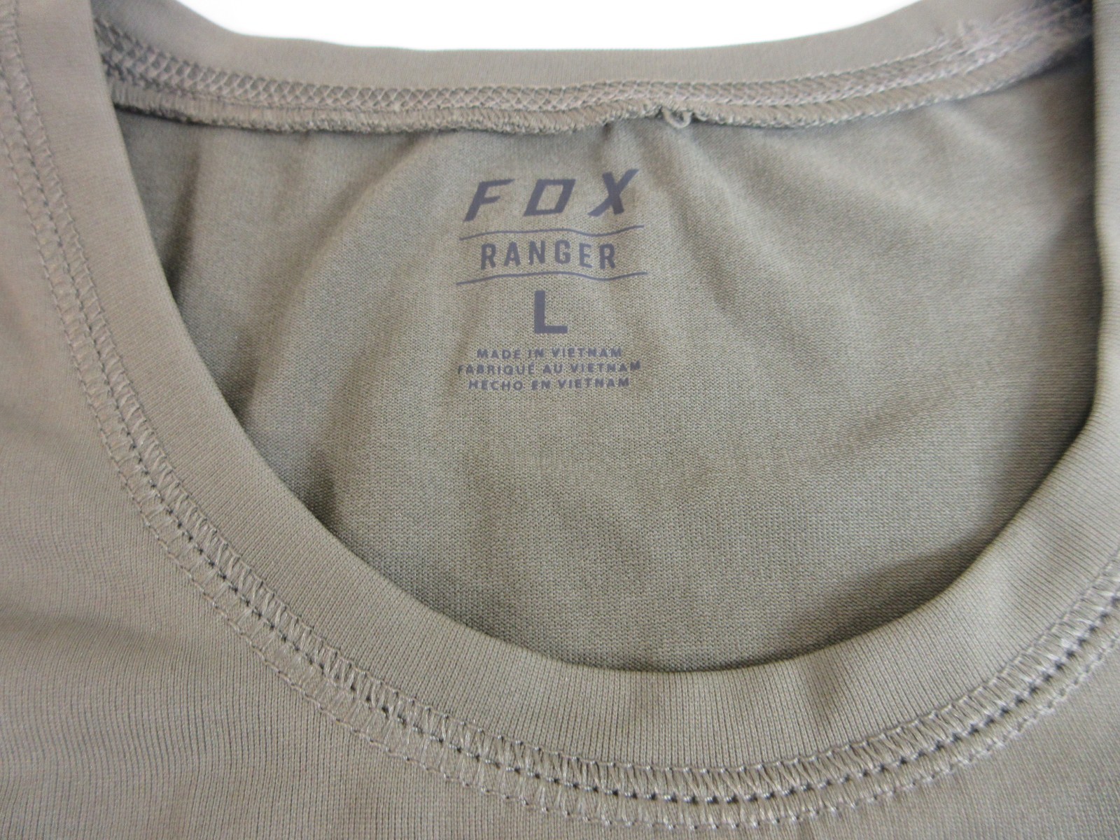 Fox Ranger Men’s Large Mountain Bike Jersey Army Green Short Sleeve