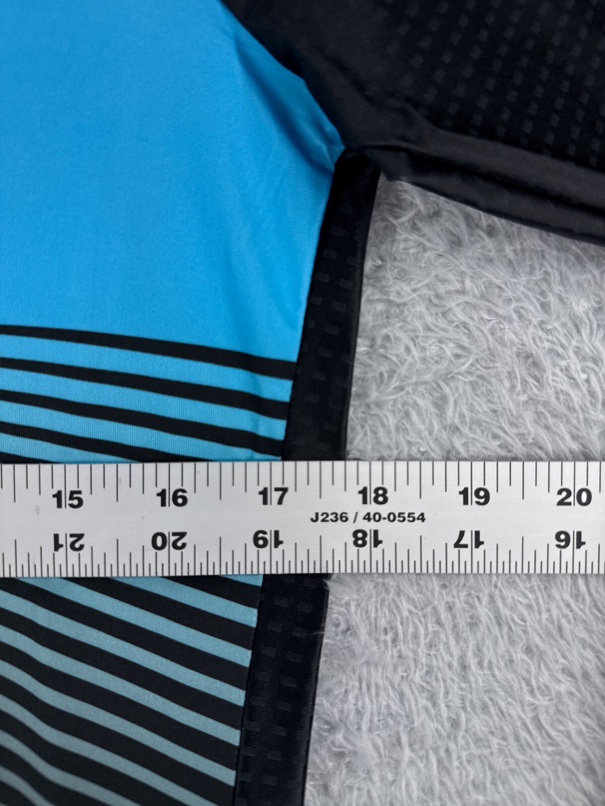 La Forma Cycling Jersey Adult 3XL Long Plus 1 Blue Black Elevate Race Team Poly