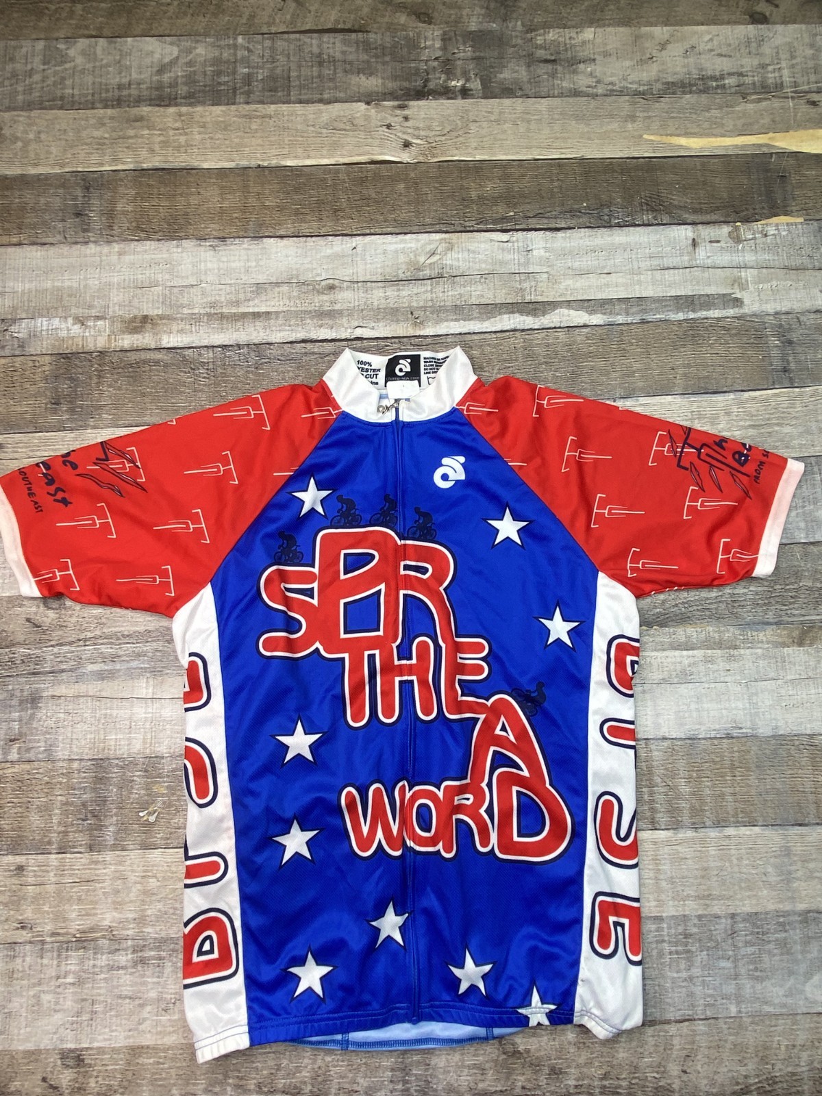 Champion System Men’s L Cycling Jersey American Stars Flag Colors Club Cut