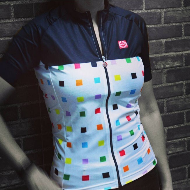 MOA Cycling Elite Jersey Shirt Adult, size: M, color: Bianco/ Grigio
