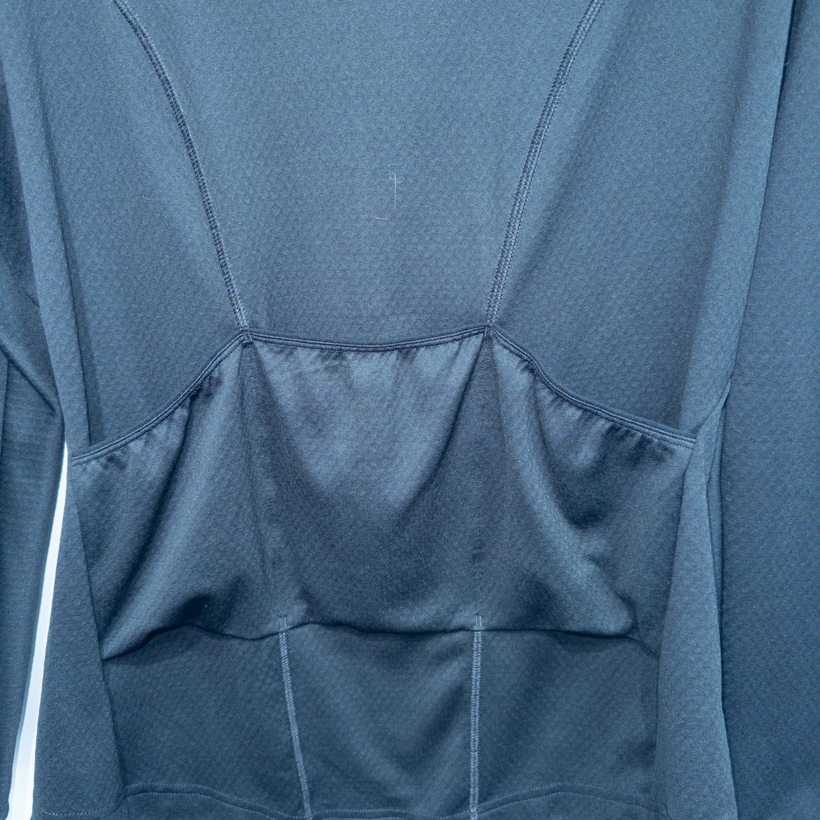 Patagonia Black Capilene Midweight Bike Jersey Top Large