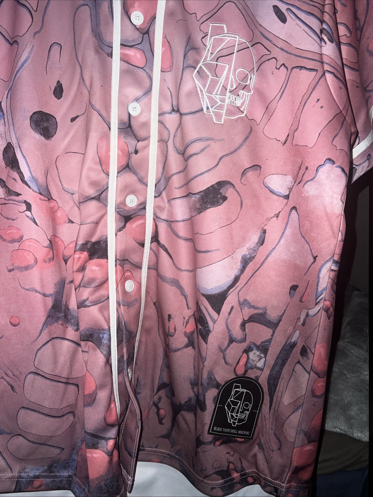 Black Tiger Skull Machine Jersey