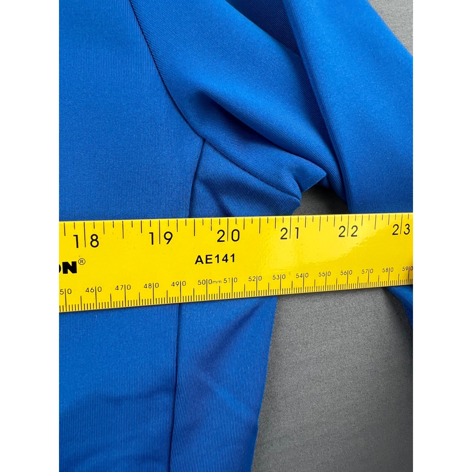 No Back Cycling Jersey Mens XXL Blue Long Sleeve Full Zip Mock Neck NWT