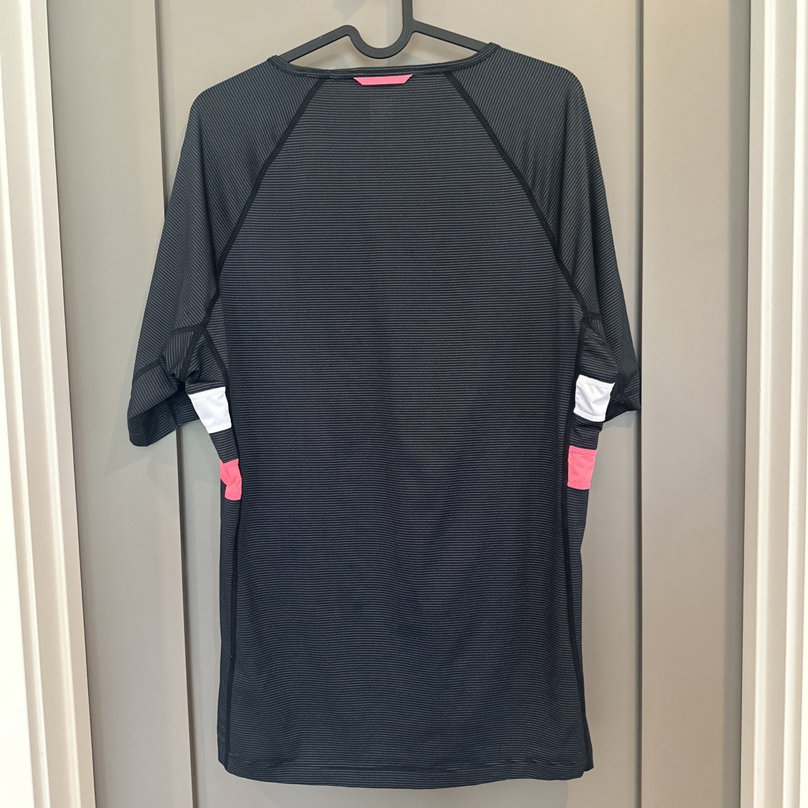 Rapha Men’s Brevet Base Layer Black Grey Stripe XXL Used Excellent