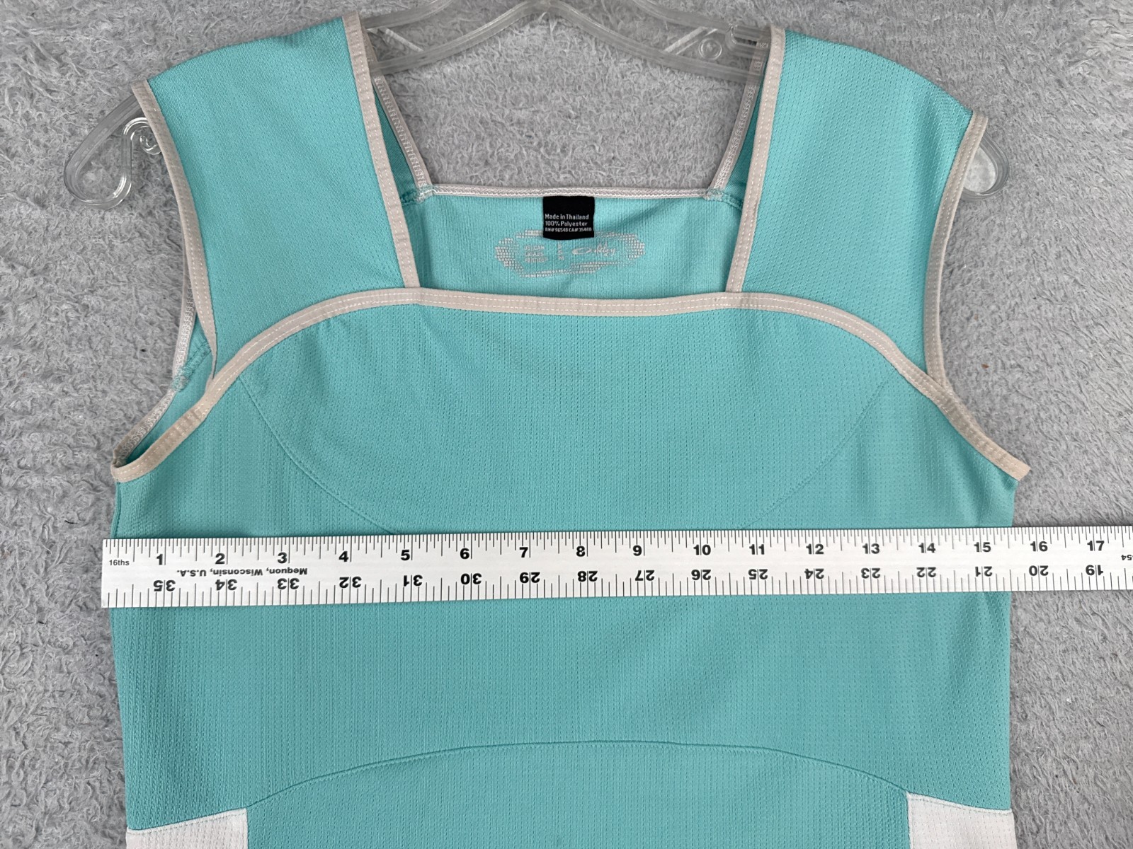 Oakley Cycling Jersey Women Small Teal White Tank Sleeveless Rear Pockets Poly