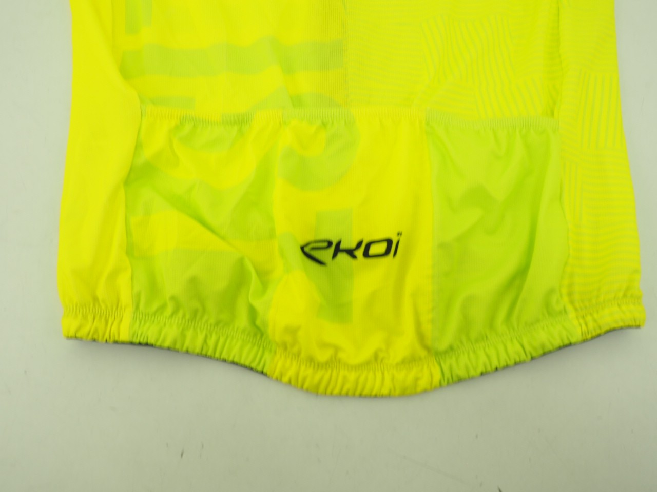 New! Ekoi Men’s Short Sleeve Cycling Jersey Size XXL Yellow