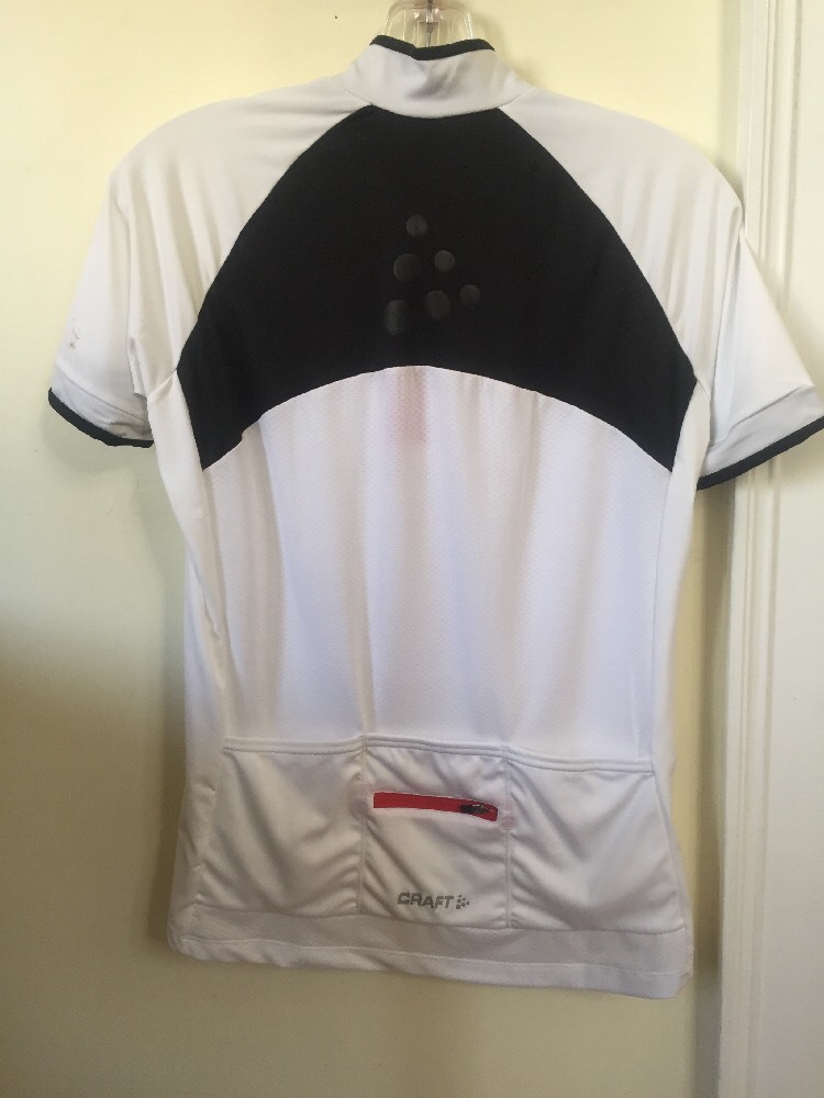 New Women’s Craft Active Bike Classic Jersey Short Sleeve Size Medium White