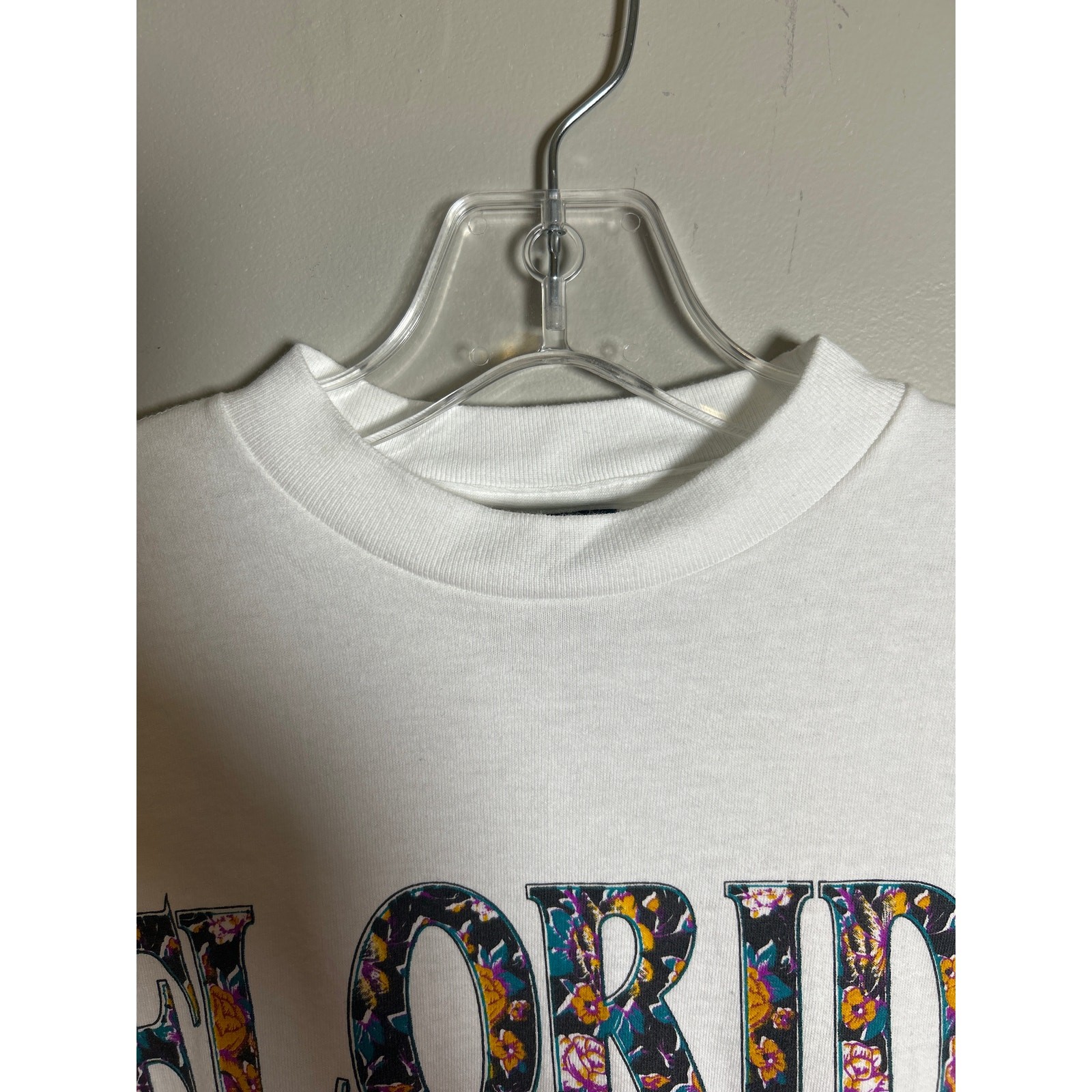 Vintage Gecko Hawaii Florida USA Women’s Single Stitch White T-Shirt Size XL