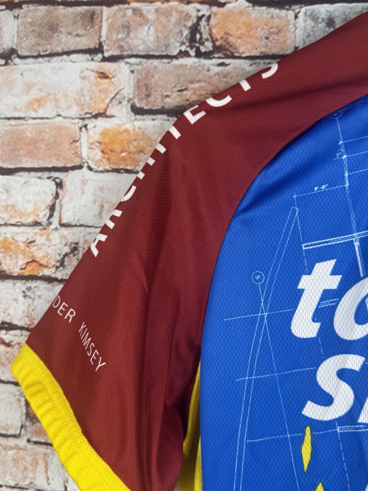 Verge x Tate Snyder Kimsey Blue Cycling Jersey XL 100% Synthetic