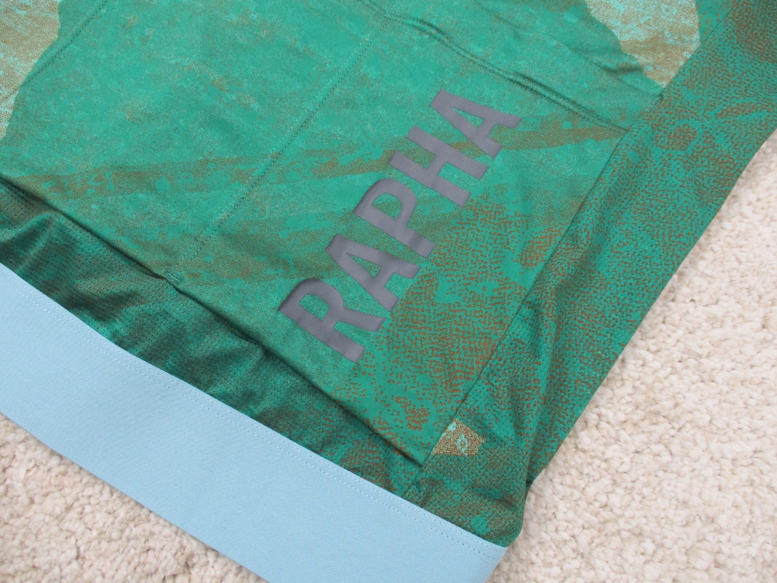 Rapha Cycling Jersey Mens Large L Green Pro Team Gravel Training Limited Edition