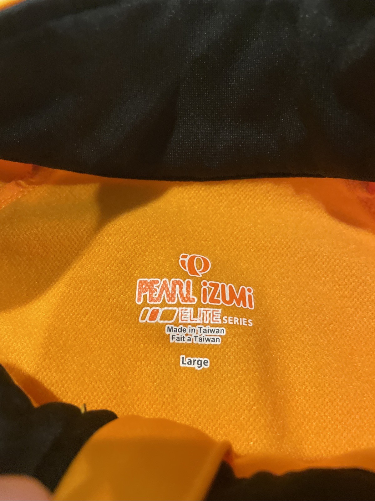 Pearl Izumi Elite Series Men’s LS Thermal Sz L Full Zip Jacket Orange/Black