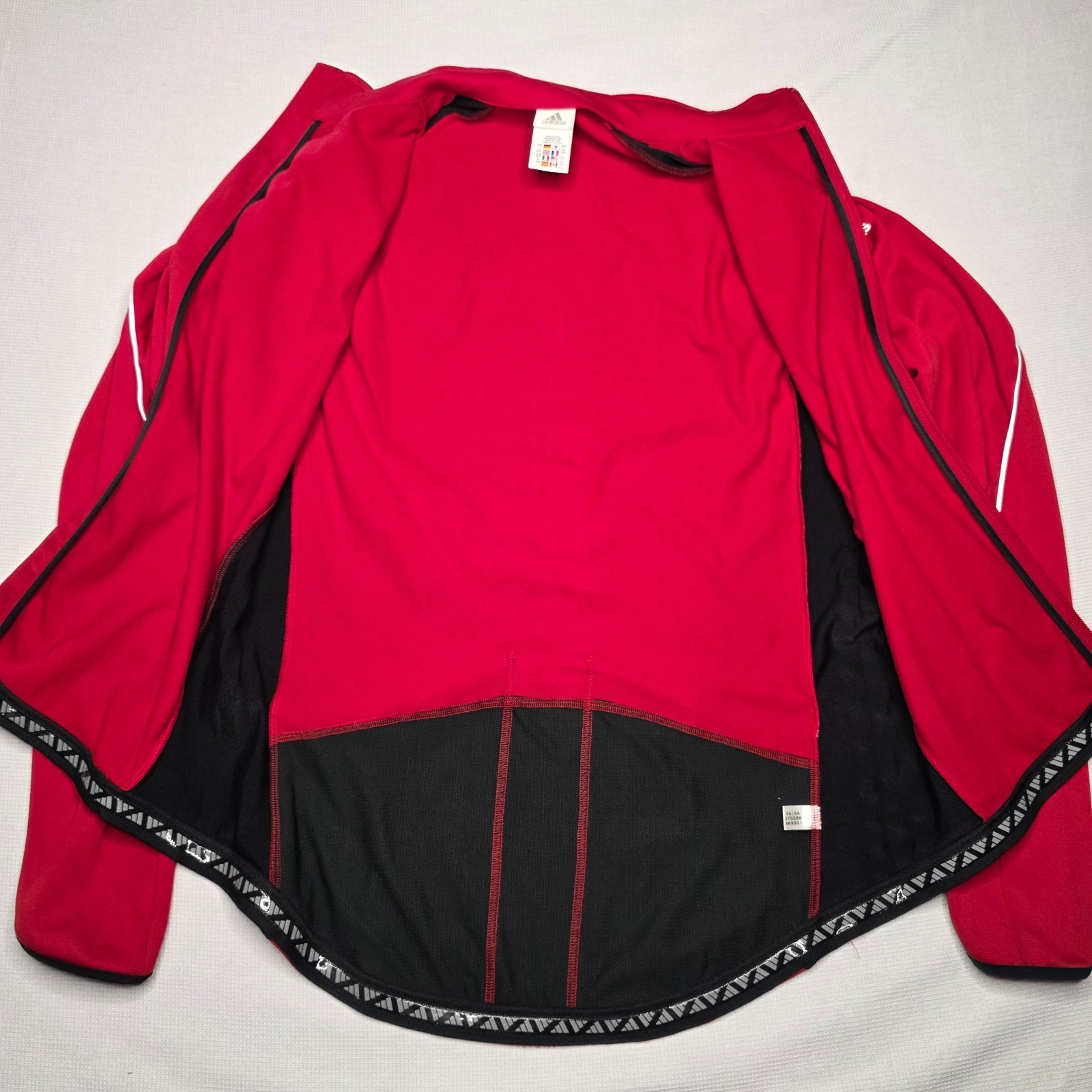 Adidas adiStar Men’s Cycling Jersey LS XL Red Black ClimaWarm