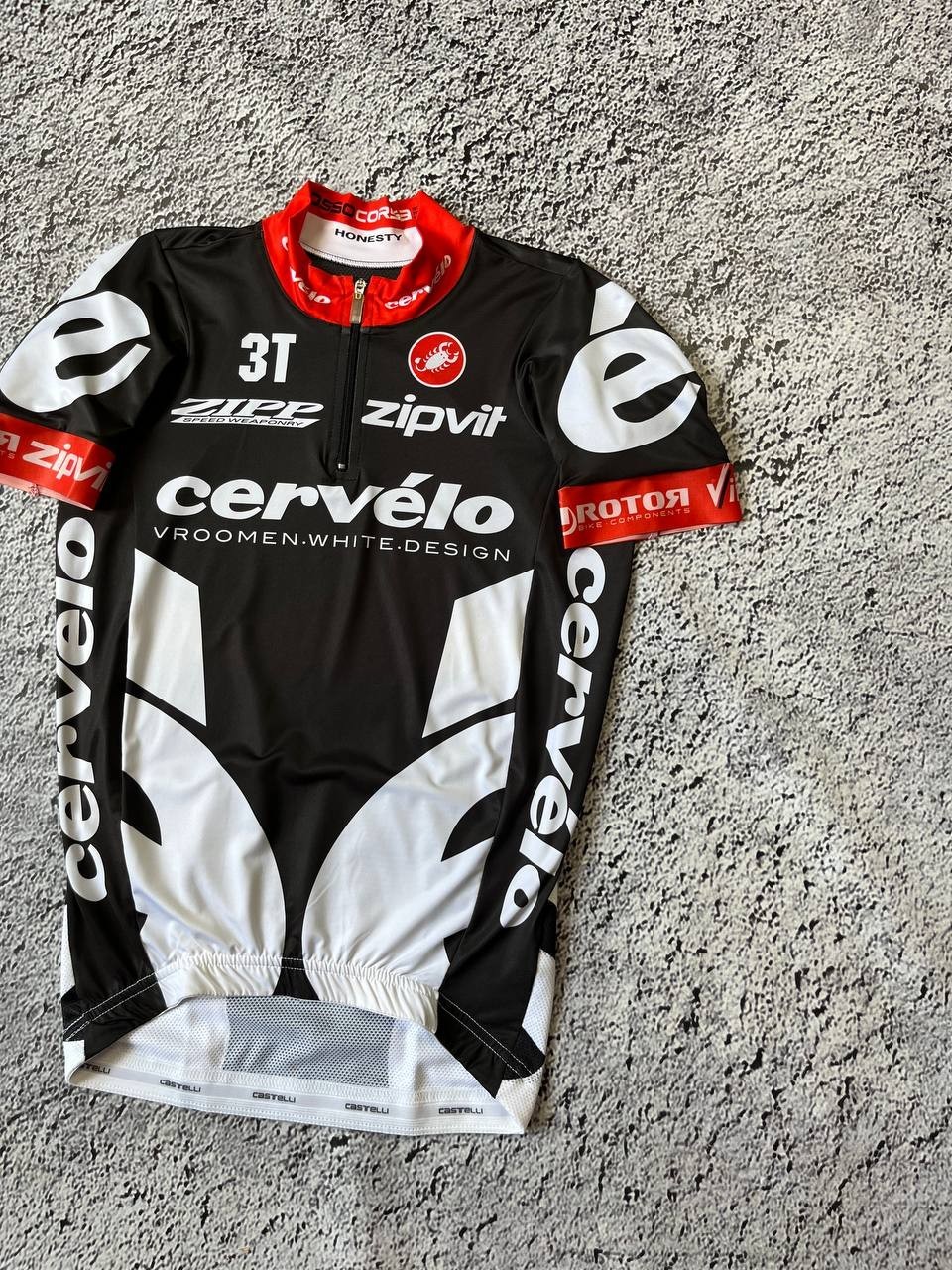 Castelli Cervélo Zipvit Team Cycling Jersey Men’s Size S