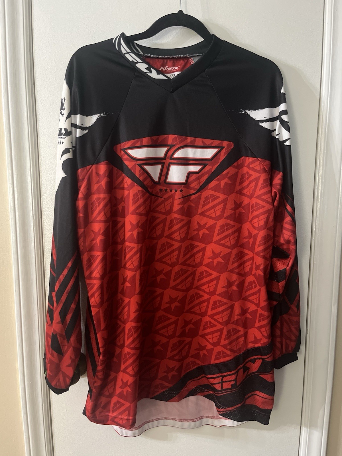 Fly Racing Kinetic Motocross Jersey Long Sleeve Shirt Men’s Size M