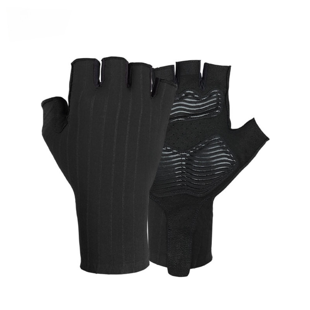 Unisex Cycling Gloves Short Finger with Moisture Wicking Polyester Fabric