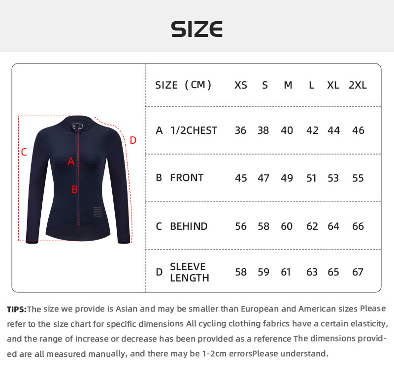 Women’s Cycling Jersey Long Sleeve Breathable Road Bike Shirt Female Bicycle MTB