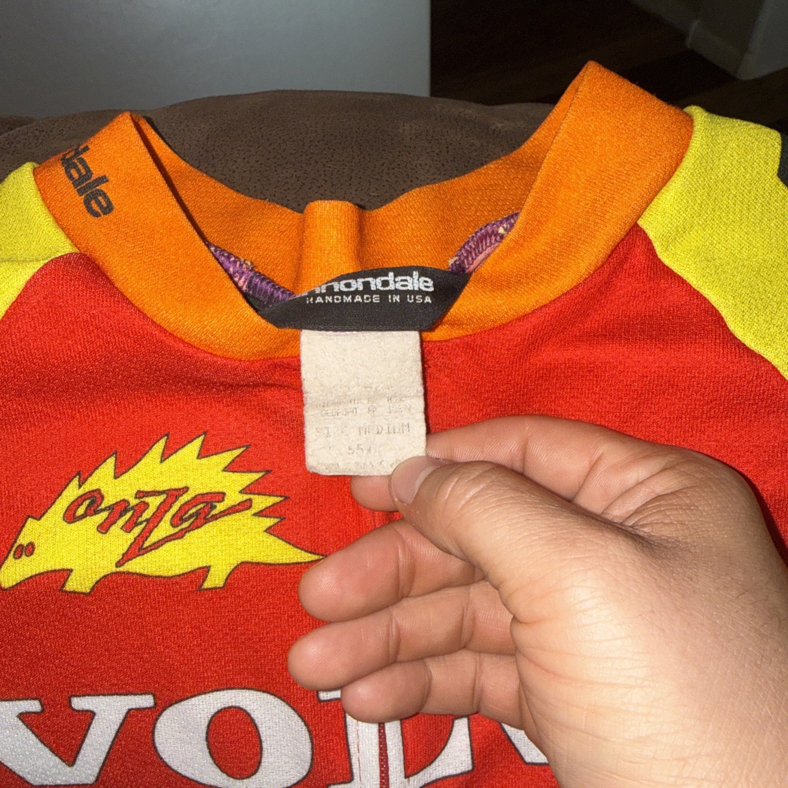 VOLVO Cannondale Made In USA Vintage Mens Cycling Jersey Size L