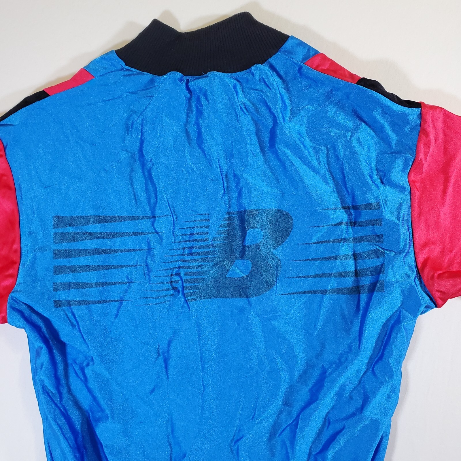 New Balance Blue Red Made in USA VTG 90s – Medium Pullover Cycling Jersey Shirt