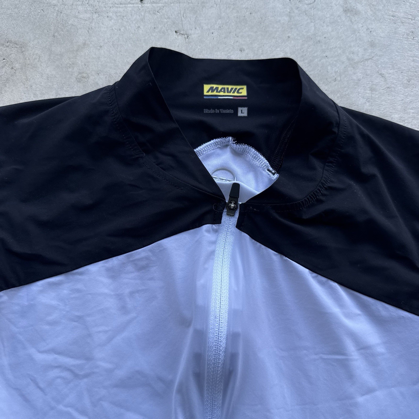Mavic Cycling Jersey Men’s Large Short Sleeve Full Zip White Performance bike