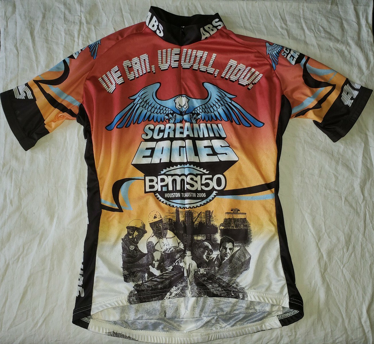 Vomax Cycling Jersey Women’s Size Medium Houston-Austin BP Screamin Eagles