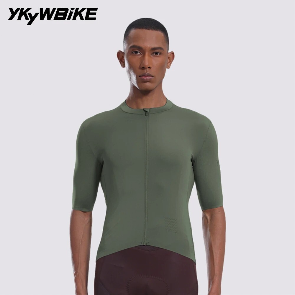 YKYWBIKE Men Cycling Short Sleeve Jersey Summer Pro Bike Shirt Breathable MTB