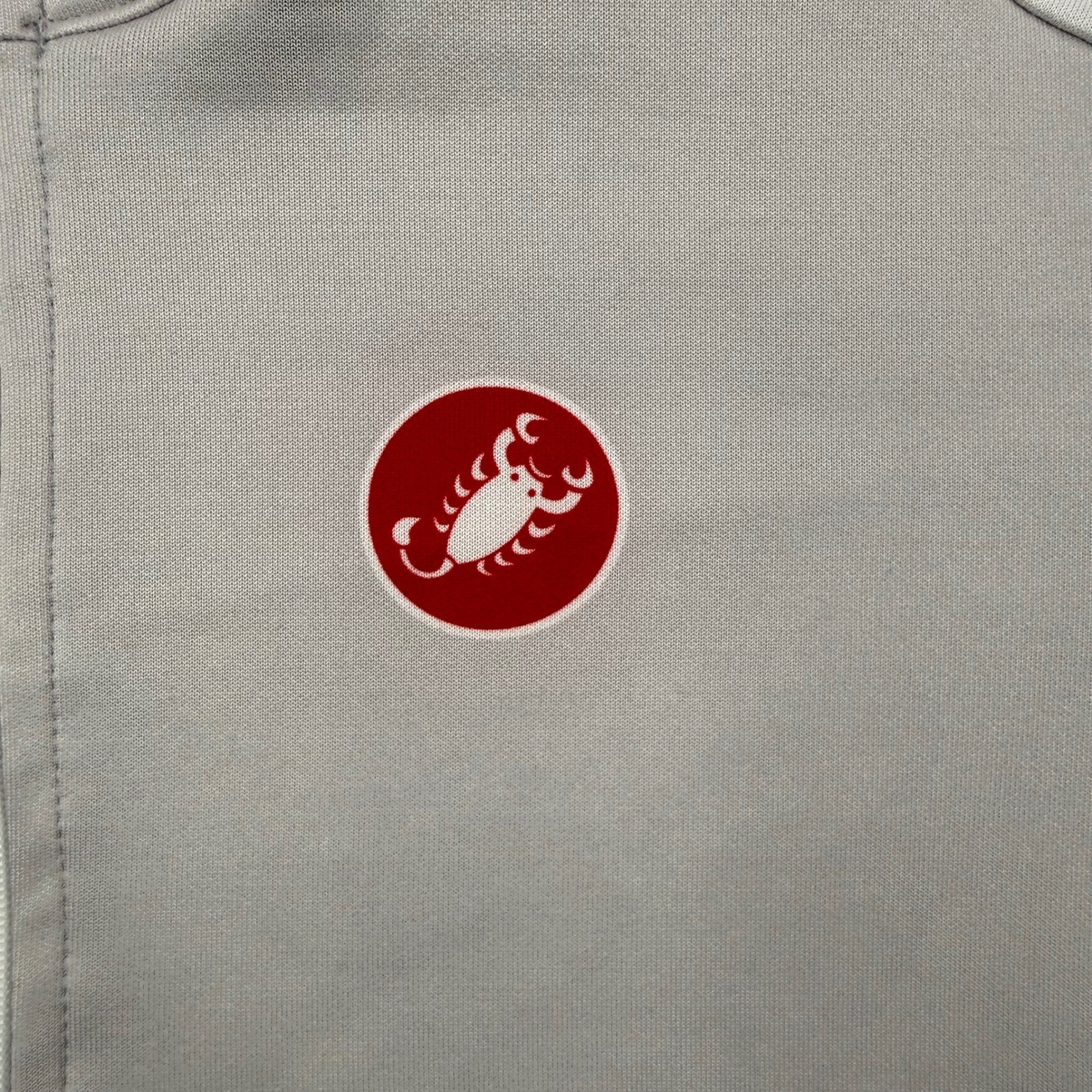 Castelli Cycling Jersey Womens Large Black Long Sleeve Full Zip Scorpion Logo